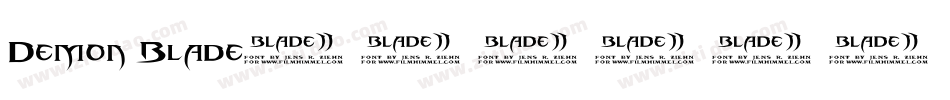 Demon Blade字体转换